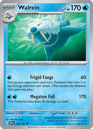 Walrein 045/191 - Uncommon - Reverse Holofoil