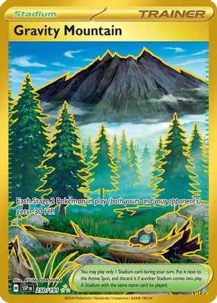 Gravity Mountain 250/191 - Hyper Rare - Holofoil