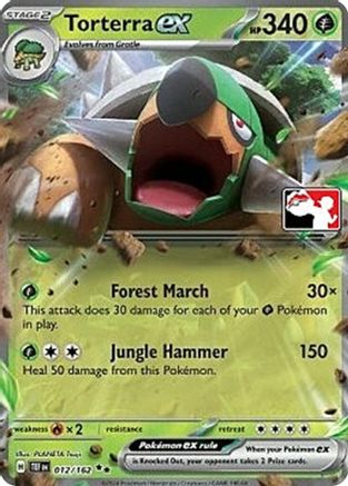 Torterra ex 012/162 - Double Rare - Holofoil