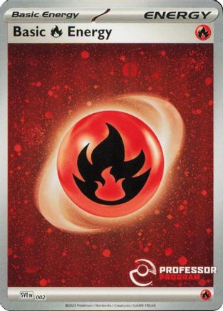 Fire Energy () (002) - Professor Program Promos Holofoil