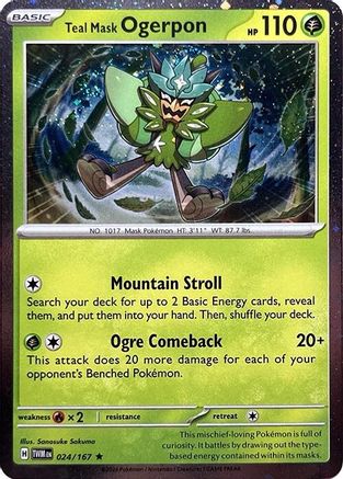 Teal Mask Ogerpon (Cosmos Holo) 024 - Promo - Holofoil