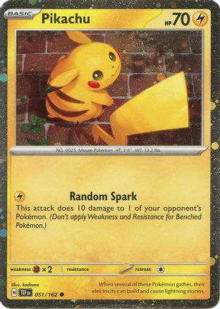 Pikachu 051/162 - Promo - Holofoil