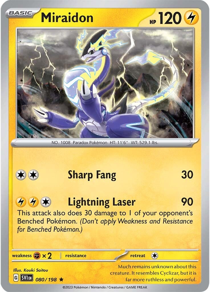 Miraidon 080/198 - Rare - Holofoil