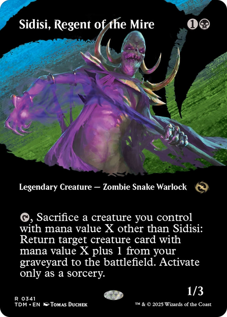 Sidisi, Regent of the Mire (Borderless) (TDM-341) - Tarkir: Dragonstorm Foil