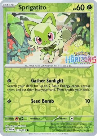 Sprigatito 012/193 - Common - Reverse Holofoil