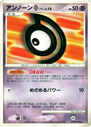 Unown D - DP1 SpaceTime Creation