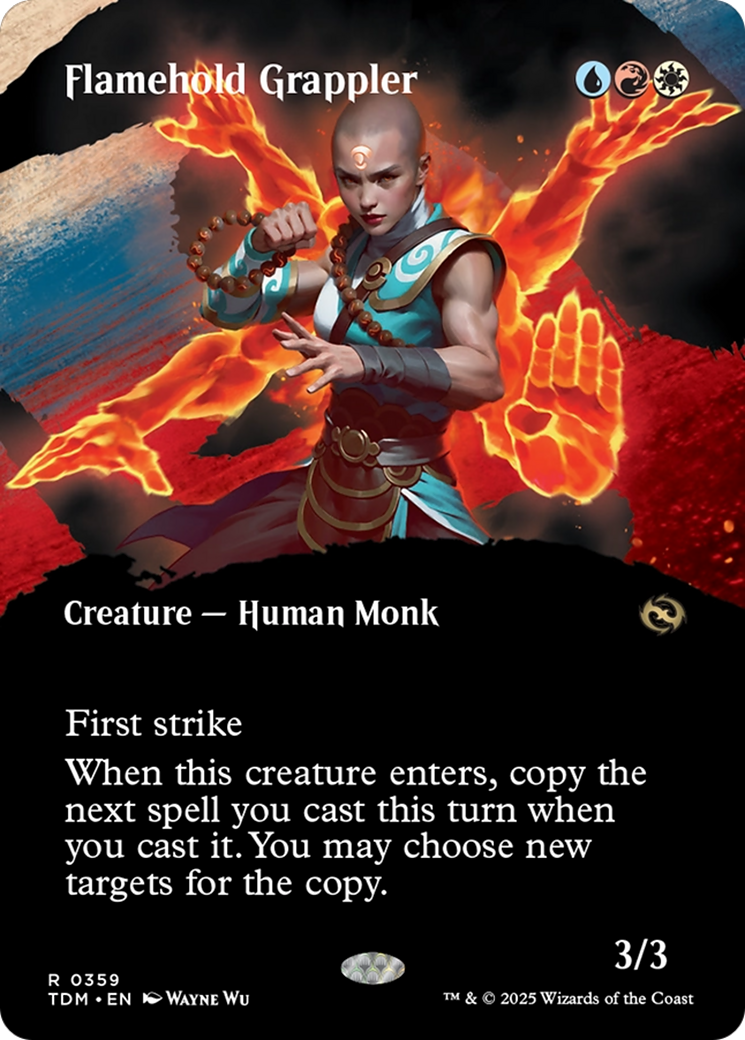 Flamehold Grappler (Borderless) (TDM-359) - Tarkir: Dragonstorm Foil
