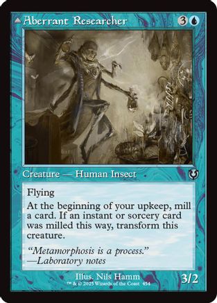 Aberrant Researcher // Perfected Form (Retro Frame) (-454) - Innistrad Remastered Foil