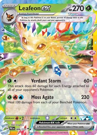 Leafeon ex 006/131 - Double Rare - Holofoil