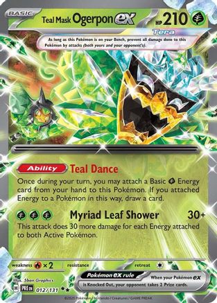 Teal Mask Ogerpon ex 012/131 - Double Rare - Holofoil