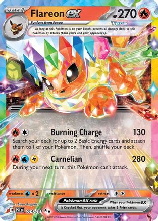 Flareon ex 014/131 - Double Rare - Holofoil