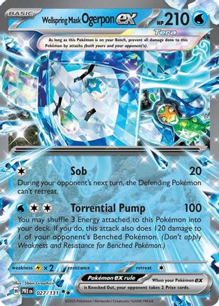 Wellspring Mask Ogerpon ex 027/131 - Double Rare - Holofoil