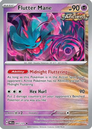 Flutter Mane 043/131 - Rare - Reverse Holofoil