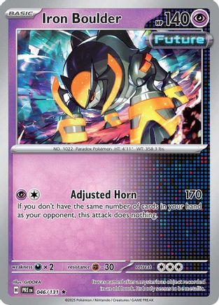 Iron Boulder 046/131 - Rare - Holofoil