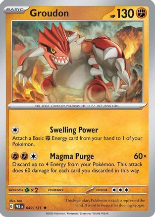 Groudon 049/131 - Rare - Holofoil