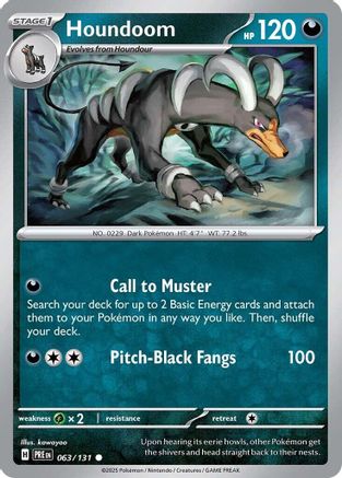 Houndoom 063/131 - Common - Reverse Holofoil