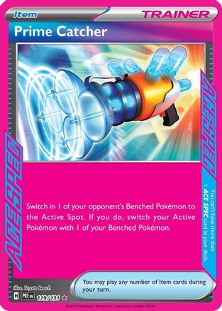 Prime Catcher 119/131 - ACE SPEC Rare - Holofoil
