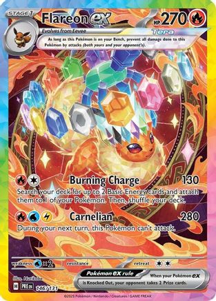 Flareon ex 146/131 - Special Illustration Rare - Holofoil