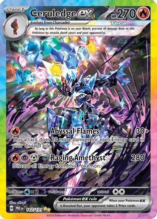 Ceruledge ex 147/131 - Special Illustration Rare - Holofoil