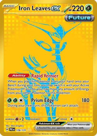 Iron Leaves ex 176/131 - Hyper Rare - Holofoil