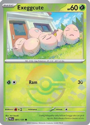 Exeggcute (Poke Ball Pattern) 001/131 - Common - Holofoil