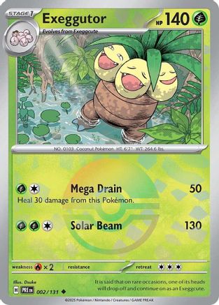Exeggutor (Poke Ball Pattern) 002/131 - Uncommon - Holofoil
