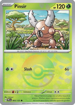 Pinsir (Poke Ball Pattern) 003/131 - Common - Holofoil