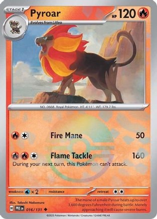 Pyroar (Poke Ball Pattern) 016/131 - Uncommon - Holofoil
