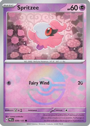 Spritzee (Poke Ball Pattern) 038/131 - Common - Holofoil