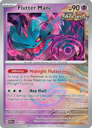 Flutter Mane (Poke Ball Pattern) 043/131 - Rare - Holofoil