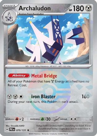 Archaludon (Poke Ball Pattern) 070/131 - Rare - Holofoil