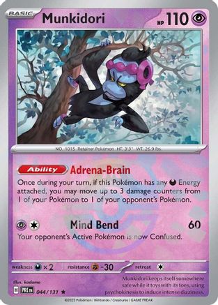 Munkidori (Master Ball Pattern) 044/131 - Rare - Holofoil