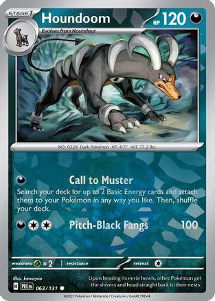 Houndoom (Master Ball Pattern) 063/131 - Common - Holofoil