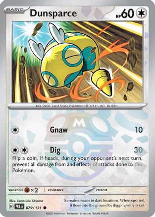 Dunsparce (Master Ball Pattern) 079/131 - Common - Holofoil