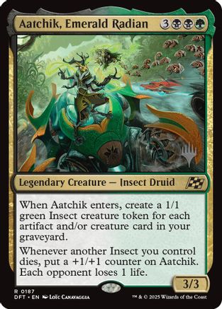 Aatchik, Emerald Radian (PPDFT-187) - Promo Pack: Aetherdrift Foil