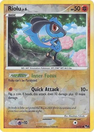 Riolu (Cracked Ice Holo) (016/null) - Miscellaneous Cards & Products Holofoil