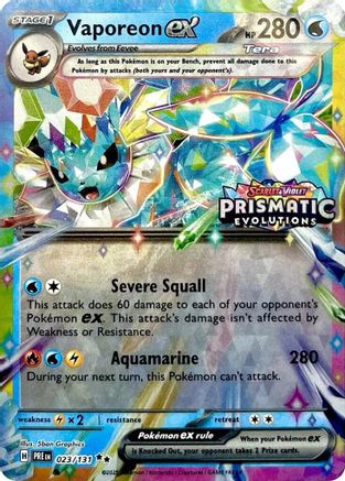 Vaporeon ex 023/131 - Promo - Holofoil