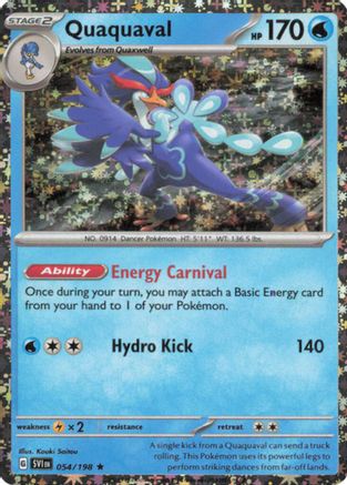 Quaquaval (Sparkle Holo) (054/198) - Miscellaneous Cards & Products Holofoil