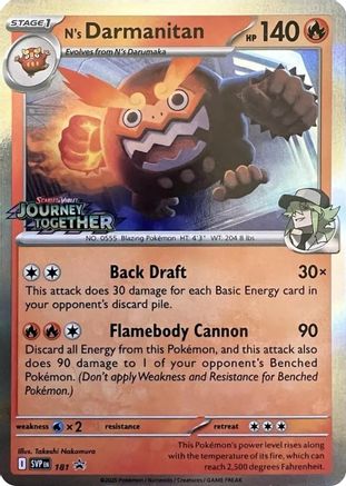 N's Darmanitan 181 - Promo - Holofoil
