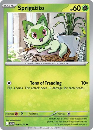 Sprigatito 016/159 - Common - Reverse Holofoil