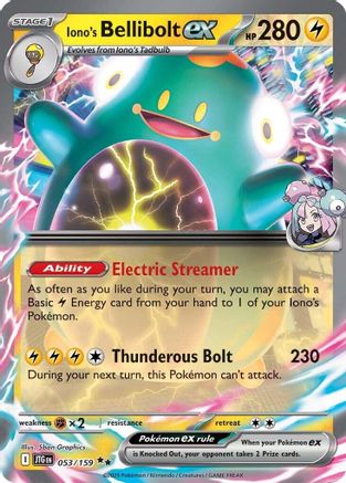 Iono's Bellibolt ex 053/159 - Double Rare - Holofoil