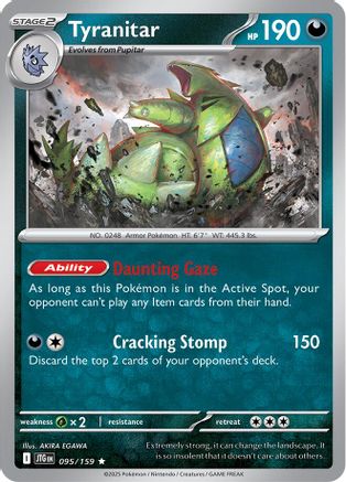 Tyranitar 095/159 - Rare - Reverse Holofoil