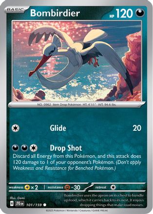 Bombirdier 101/159 - Common - Reverse Holofoil