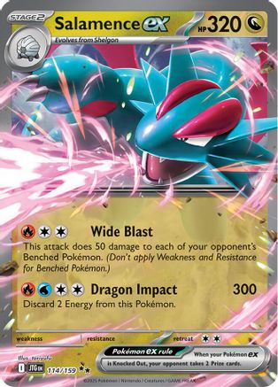 Salamence ex 114/159 - Double Rare - Holofoil