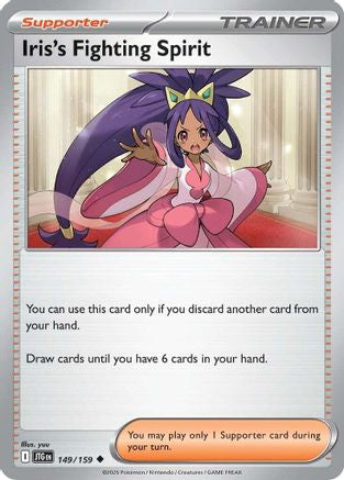Iris's Fighting Spirit 149/159 - Uncommon - Reverse Holofoil