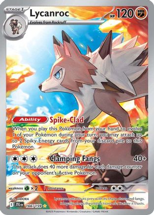 Lycanroc 166/159 - Illustration Rare - Holofoil