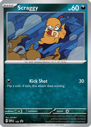 Scraggy 186 - Promo - Holofoil