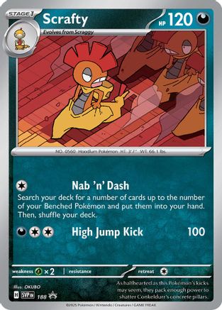 Scrafty 188 - Promo - Holofoil