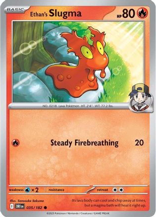 Ethan's Slugma 035 - Common - Reverse Holofoil