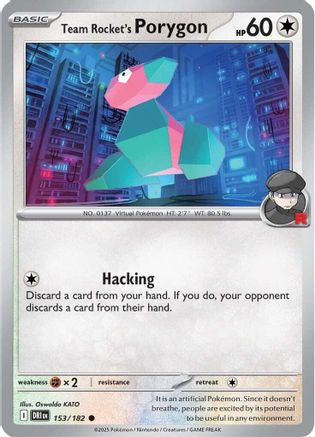 Team Rocket's Porygon 153 - Common - Reverse Holofoil